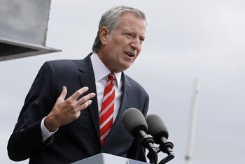 El alcalde Bill de Blasio