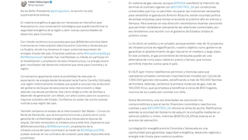 El ministro Edwin Palma anunció