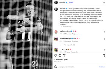 El delantero egipcio tampoco fue