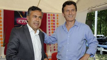 Macri y Cornejo, el presidente