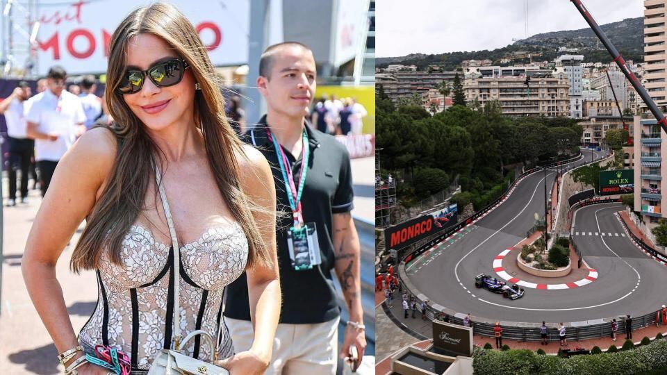 Sofía Vergara se contó entre las celebridades que no se quisieron perder el pasado GP de Mónaco de la Fórmula 1 - crédito @sofiavergara/Instagram y Anna Szilagyi/EFE