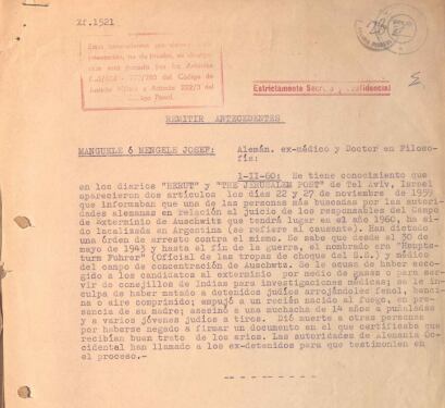 Informe sobre Mengele