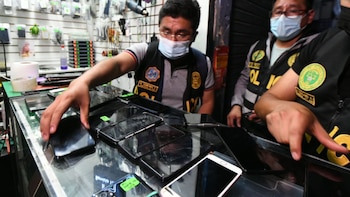 Víctimas de robo de celulares