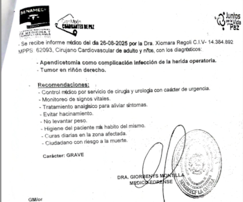 Grave es el diagnótico forense