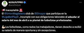 Unión Magdalena le estaría debiendo