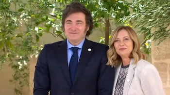 Giorgia Meloni y Javier Milei