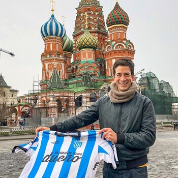 Leandro llevó la celeste y