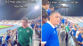 Aficionado es agredido por seguidores de El Salvador por llevar la playera de la Selección Mexicana al estadio
