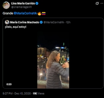 Lina María Garrido llamó "grande"
