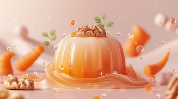 La gelatina de zanahoria es