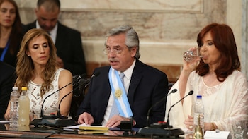 El presidente electo, Alberto Fernández,