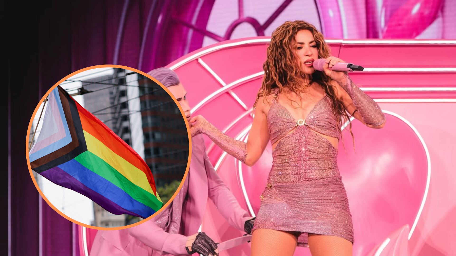 La barranquillera se tomó el momento para dar un sentido discurso de amor en medio del cierre del mes del Orgullo Lgbt+ - crédito @nicolasgerardin/ Instagram - REUTERS/Carlos Barria