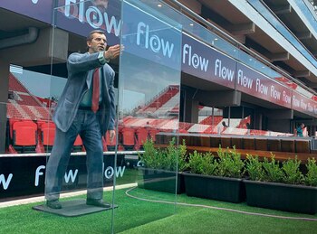 La estatua de Bilardo a