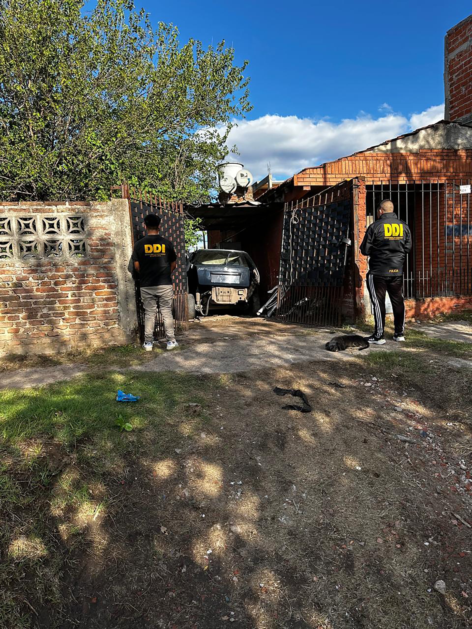 La vivienda allanada