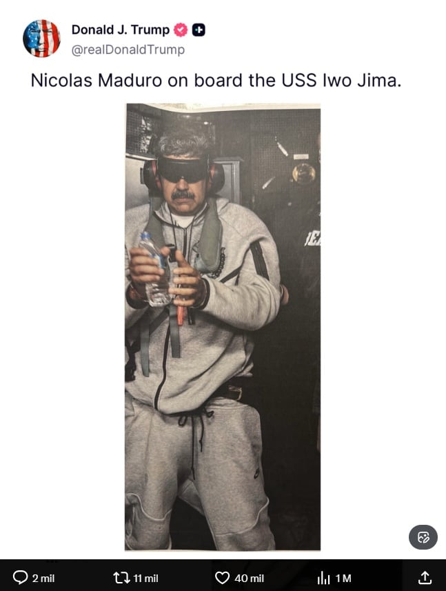 crédito @realDonaldTrump/Truth