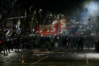 Marcha Congreso - Ley de Tierras - 6 de agosto - Incidentes