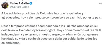 Así se refirió Galán a