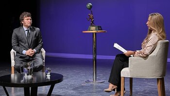 Milei en la organización Ayn