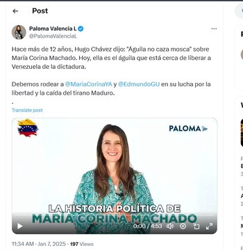 Paloma Valencia recordó frase de