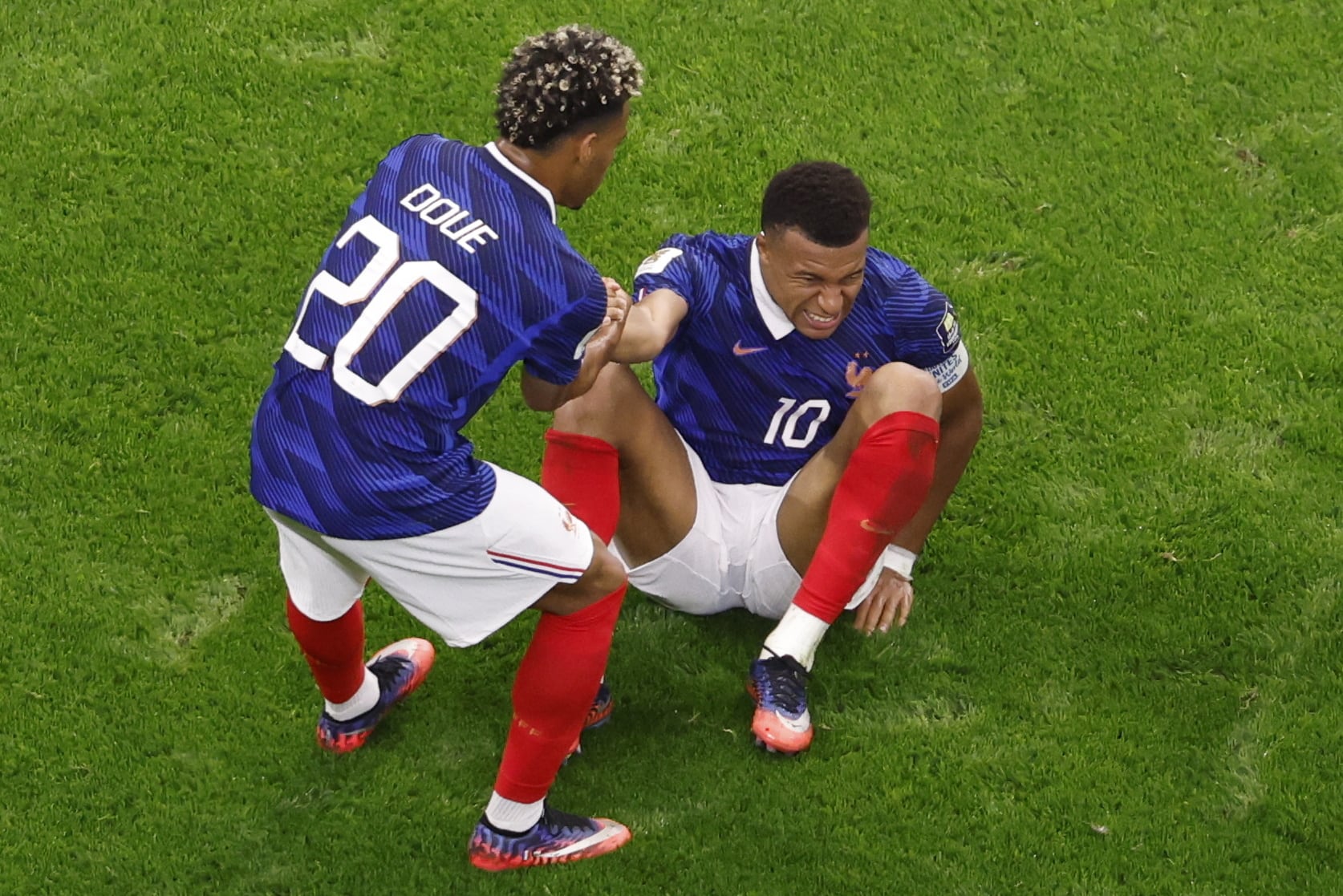 Francia se convirtió en la decepción de este Mundial. (EFE/EPA/SHAWN THEW)