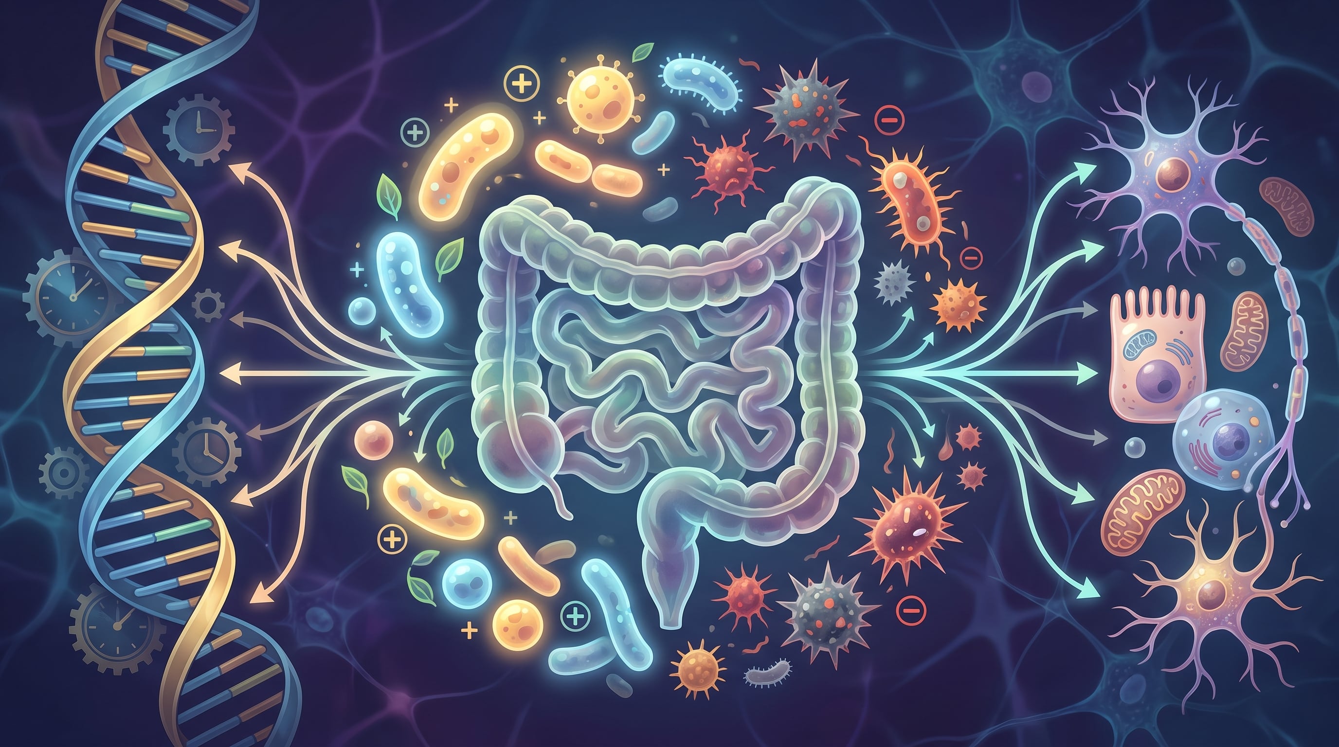 Un estudio vincula bacterias intestinales con el ritmo del envejecimiento biológico