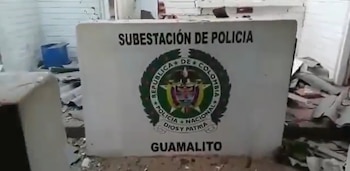 Los ataques del 4 y el 7 de septiembre dejaron inutilizable la infraestructura donde funcionaba la unidad policial en Guamalito - crédito X