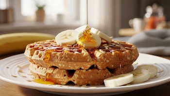Waffles de avena y zanahoria: desayuno alto en fibra, fácil y esponjoso