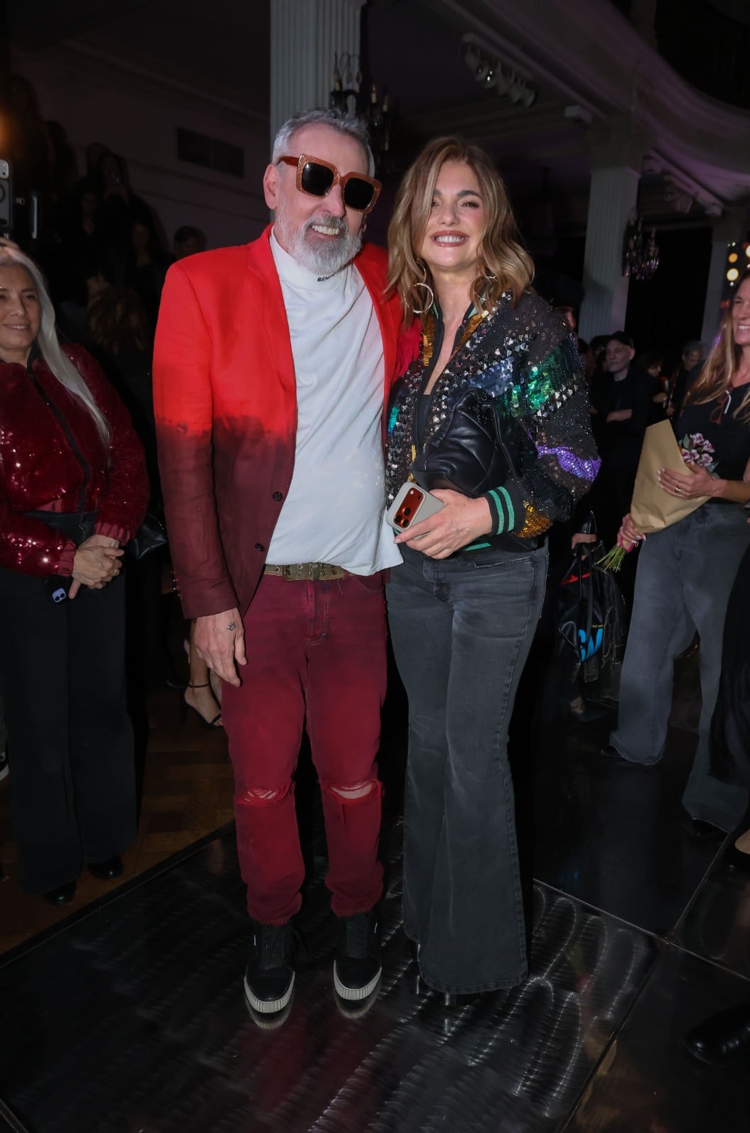 Benito Fernández junto a Araceli González