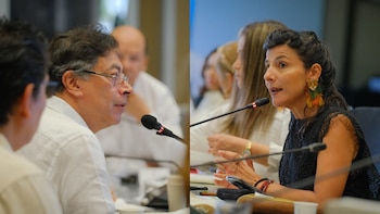 Petro y la ministra Irene