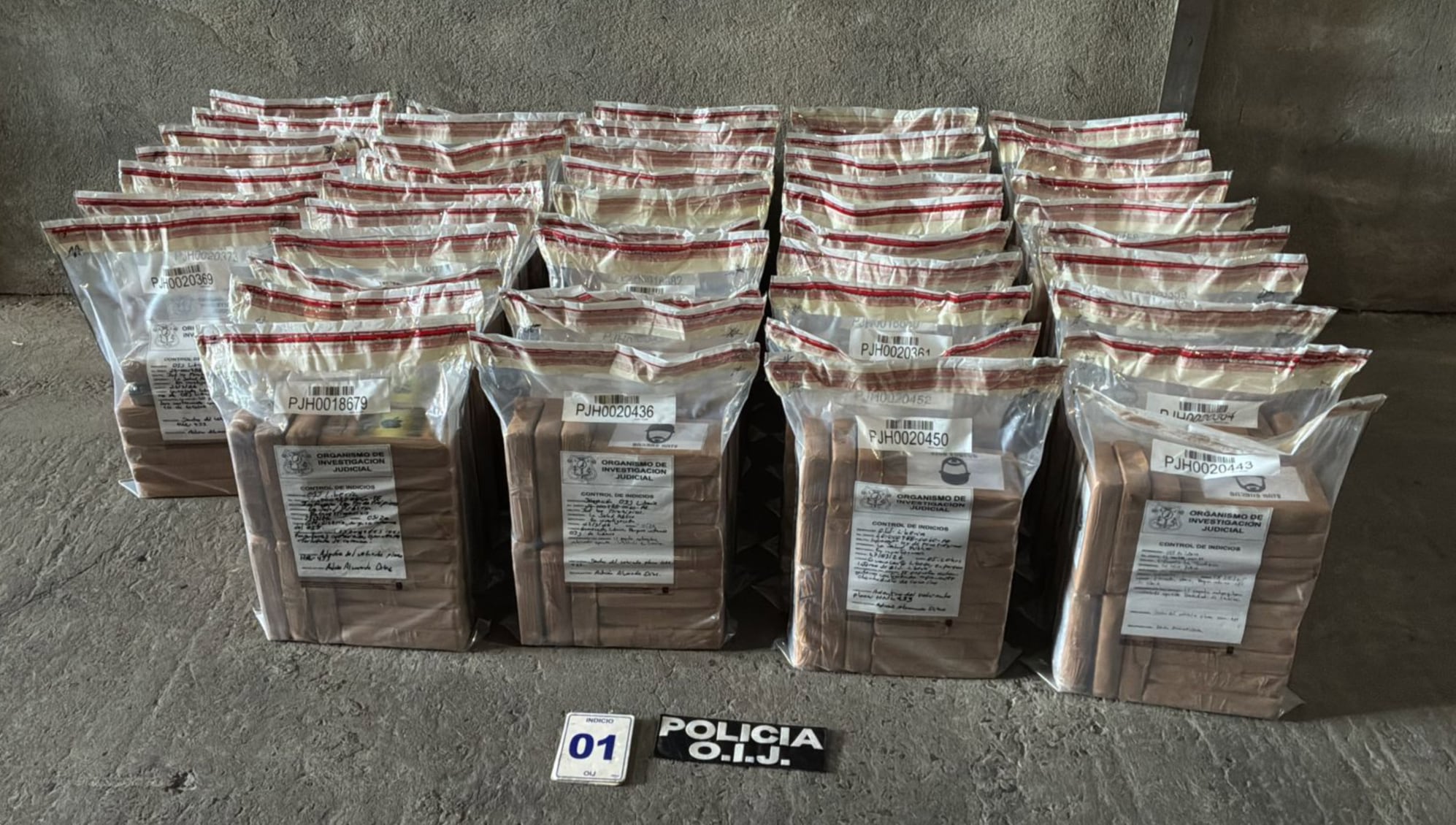 El contrabando en Costa Rica es impulsado por redes del crimen organizado que han diversificado sus actividades más allá del narcotráfico. Cortesía: OIJ