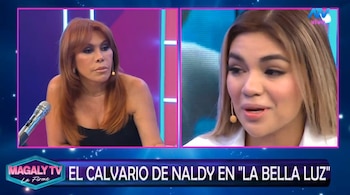 Naldy Saldaña se quiebra al recordar su salida de La Bella Luz: "Sentí que no tenía su apoyo". Captura: Magaly TV La Firme.