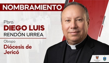 El papa León XIV anunció el nombramiento de Diego Luis Rendón Urrea para la Diócesis de Jericó, en el suroeste de Antioquia - crédito Conferencia Episcopal de Colombia