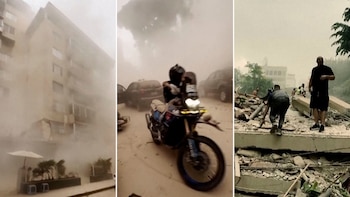 "Salí a comprar helado": el impactante video que muestra los primeros momentos después del terremoto en Venezuela