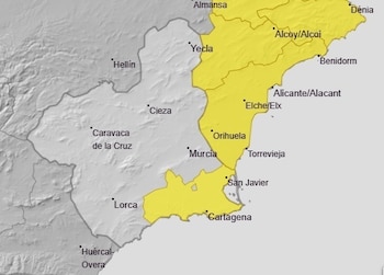 La Aemet emite un aviso