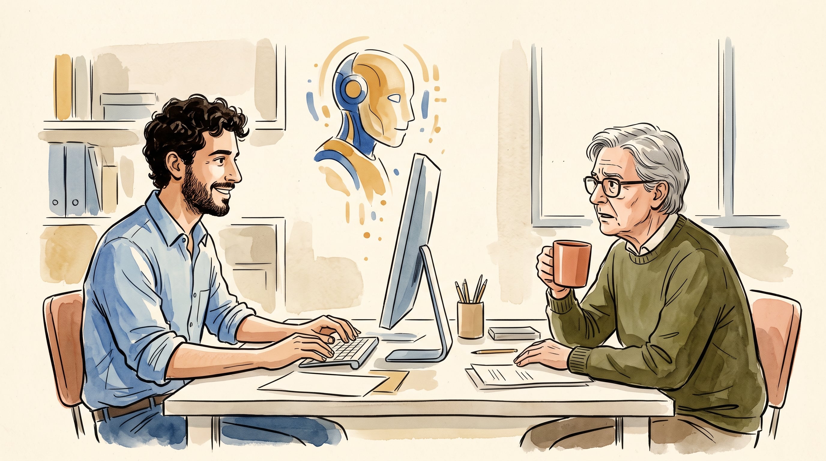 La duda sobre el impacto de la inteligencia artificial en Argentina supera al promedio en empleo y desigualdad, con un 33% y un 46% de respuestas indefinidas. (Imagen Ilustrativa Infobae)