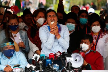 El candidato presidencial de Ecuador