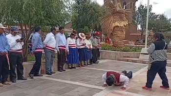 Macarí: rondas campesinas sancionan a autoridad por reunirse con Keiko Fujimori. Foto: captura La Generosa