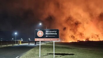 Incendio en el Aeropuerto de