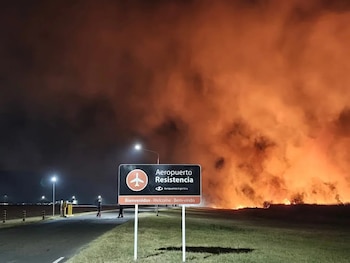 Incendio en el Aeropuerto nternacional