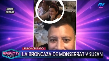 Monserrat Seminario rompe su silencio y responsabiliza a Susan Villanueva del fin de su relación con Melcochita. Captura: Magaly TV La Firme.