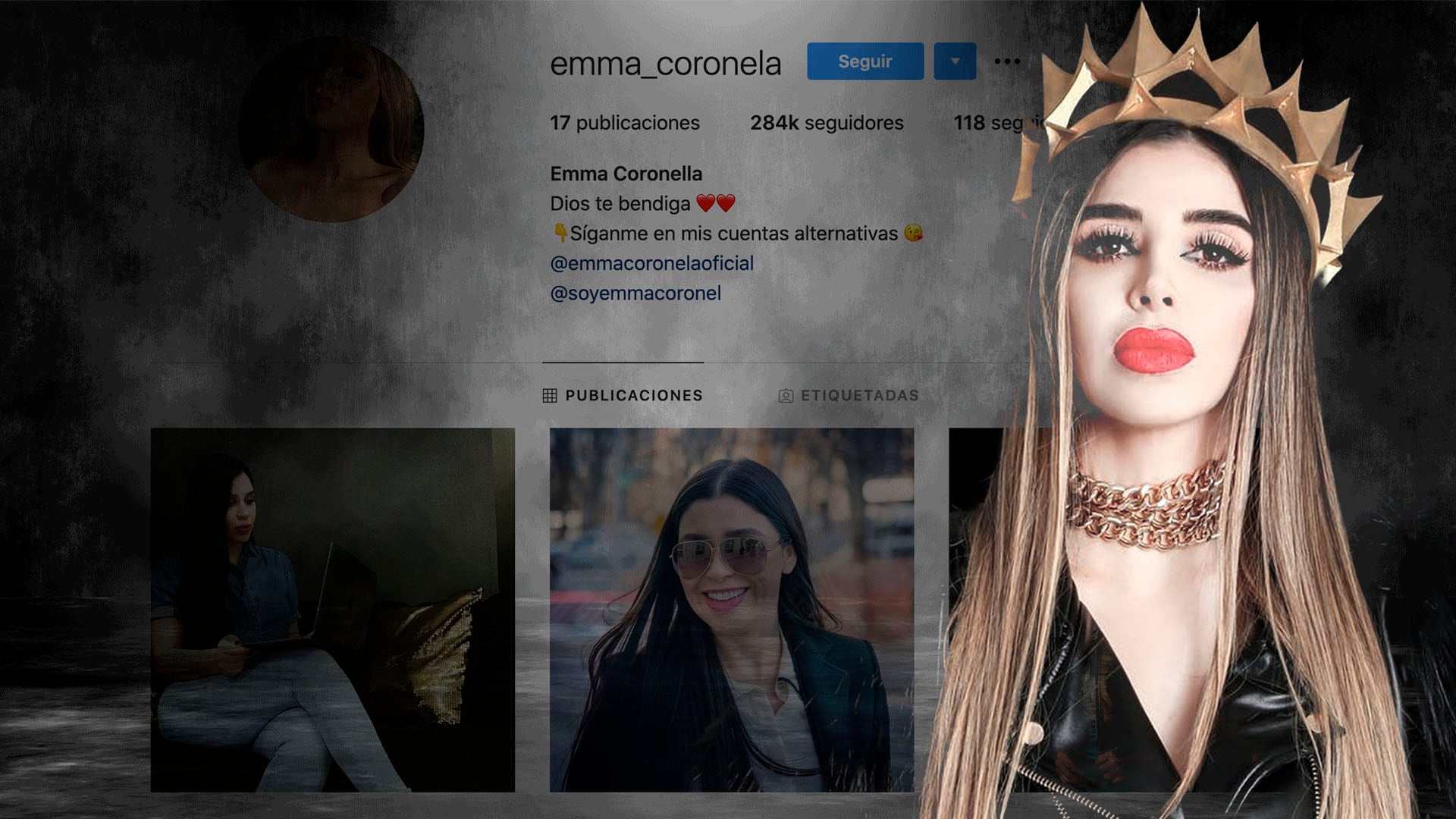 Las cuentas fake de Emma Coronel en Instagram (Foto: Steve Allen)