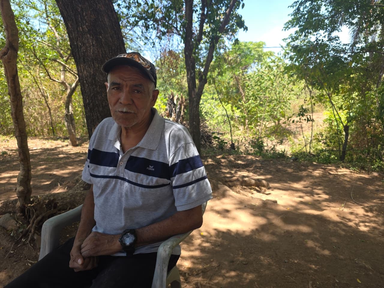 La sequía en El Triunfo, Choluteca, redujo la producción de los pozos y dejó sin funcionamiento otras fuentes de agua.(Oscar Ortiz)