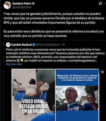 El presidente Gustavo Petro vincula