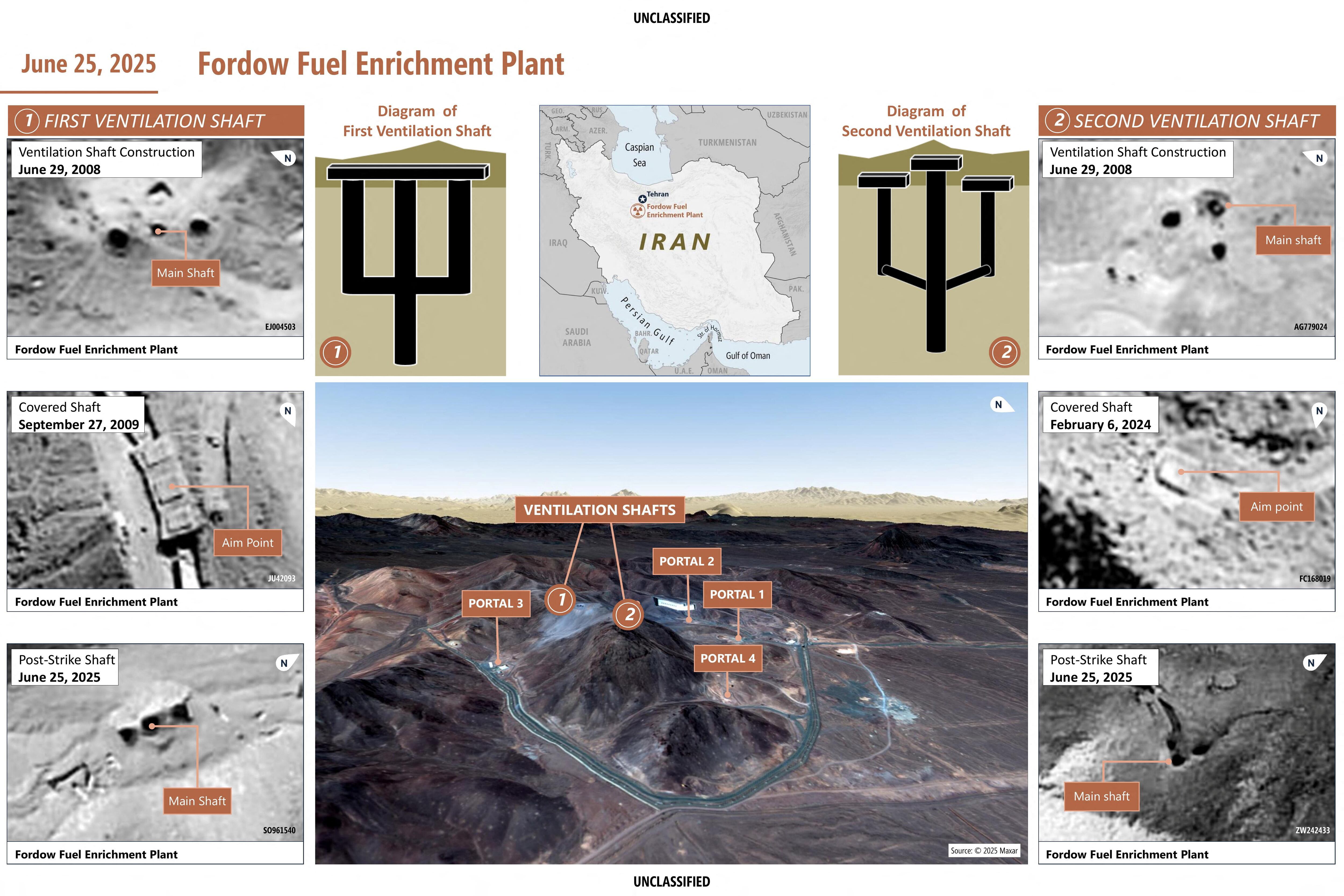 El ataque aéreo de EEUU dañó gravemente la planta de Fordow, donde se almacenaba uranio enriquecido (REUTERS/ARCHIVO)