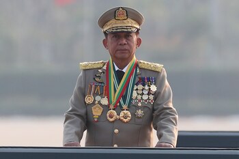 El general Min Aung Hlaing,