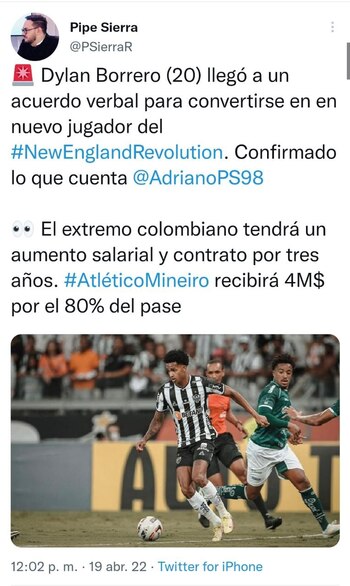 El periodista dio a conocer