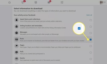 Facebook permite descargar todo el