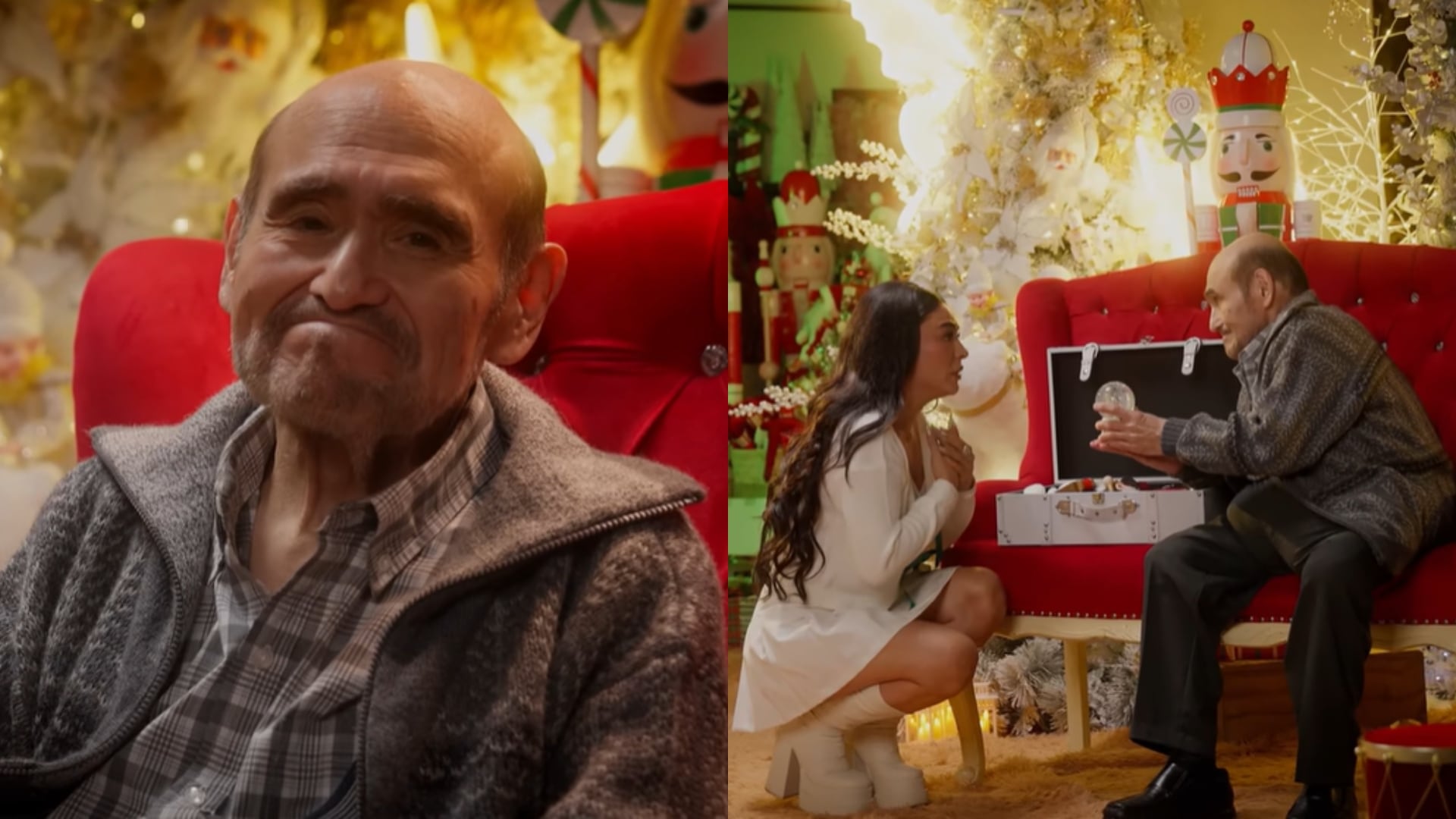 Edgar Vivar grabó tema musical con Cielo Torres con temática navideña.