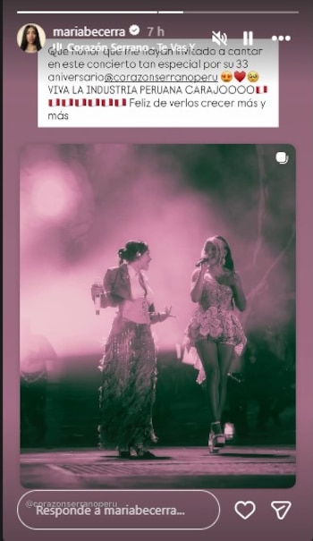 María Becerra se presenta en