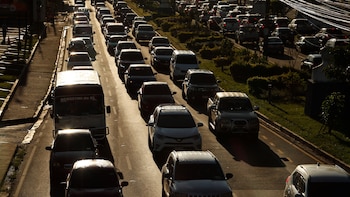 El parque vehicular en El